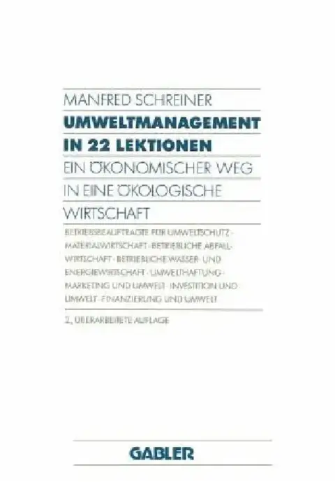 Cover of Umweltmanagement in 22 Lektionen