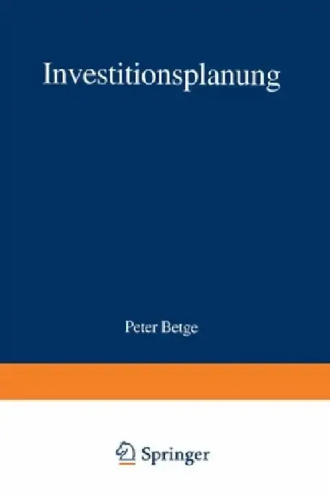 Cover of Investitionsplanung