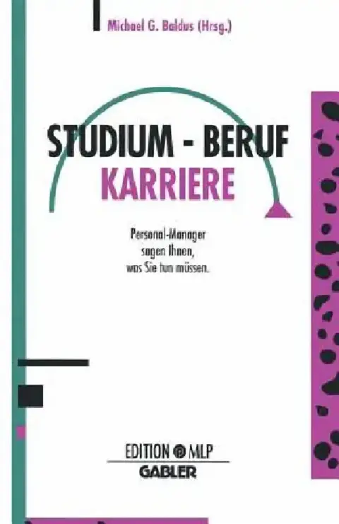 Cover of Studium -- Beruf Karriere
