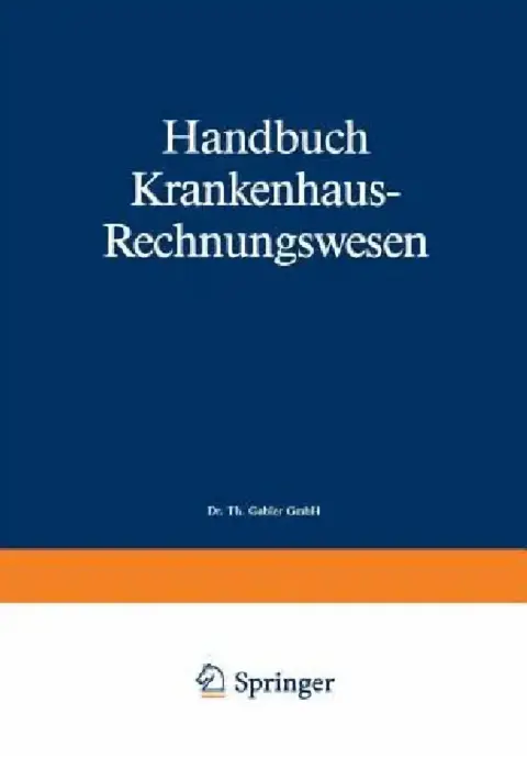 Cover of Handbuch Krankenhaus-Rechnungswesen