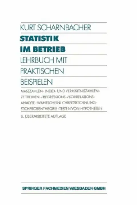 Cover of Statistik im Betrieb