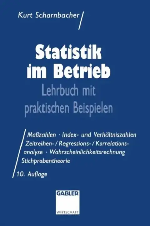 Cover of Statistik Im Betrieb