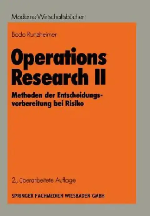 Cover of Operations Research II