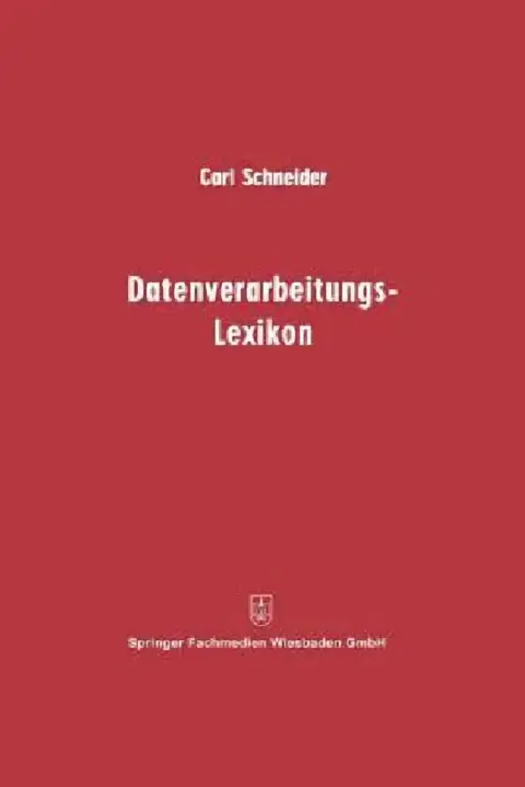 Cover of Datenverarbeitungs-Lexikon