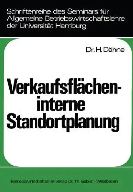 Cover of Verkaufsflächeninterne Standortplanung