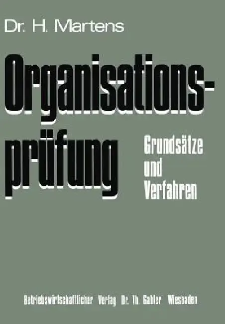 Cover of Organisationsprüfung