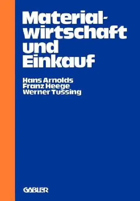 Cover of Materialwirtschaft Und Einkauf