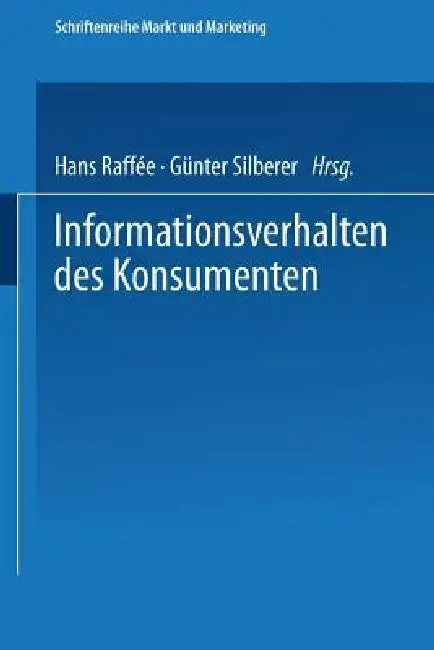 Cover of Informationsverhalten Des Konsumenten