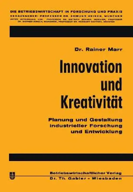 Cover of Innovation Und Kreativität