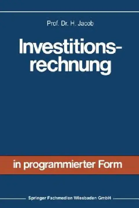 Cover of Investitionsrechnung