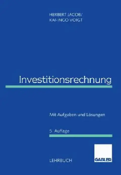 Cover of Investitionsrechnung