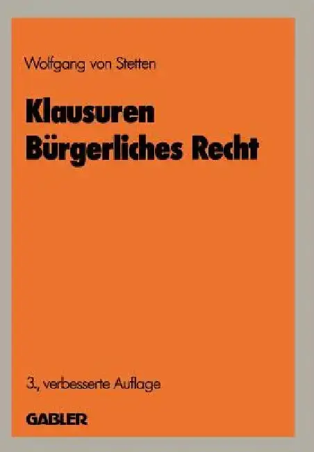 Cover of Klausuren Bürgerliches Recht