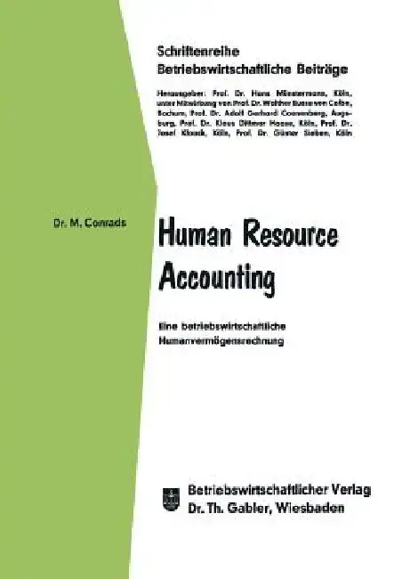 Cover of Human Resource Accounting