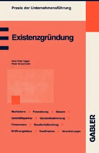 Cover of Existenzgründung
