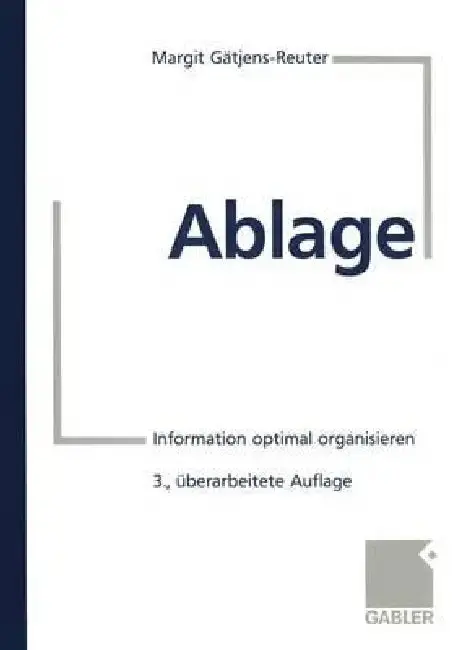 Cover of Ablage