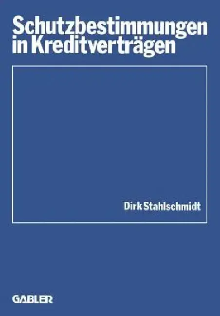 Cover of Schutzbestimmungen in Kreditverträgen
