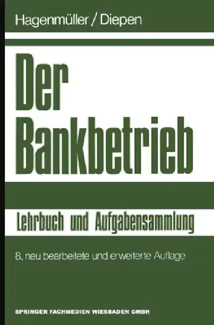 Cover of Der Bankbetrieb