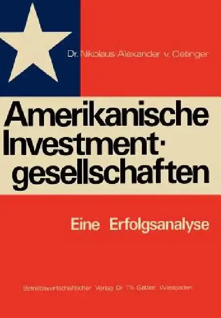 Cover of Amerikanische Investmentgesellschaften