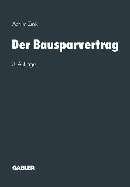Cover of Der Bausparvertrag