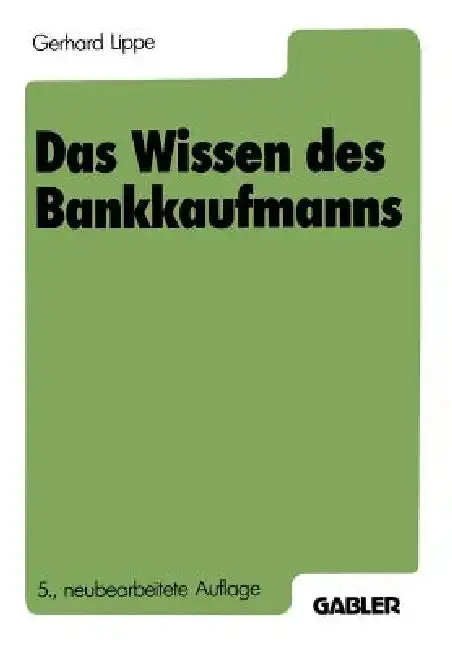 Cover of Das Wissen Des Bankkaufmanns