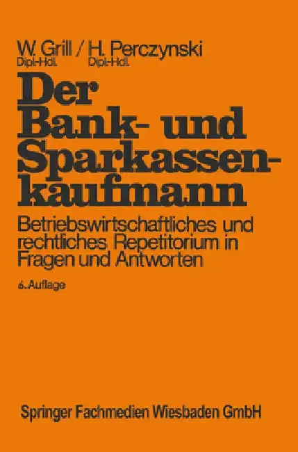 Cover of Der Bank- und Sparkassenkaufmann