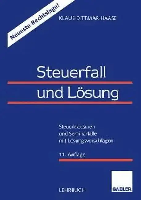 Cover of Steuerfall Und Lösung