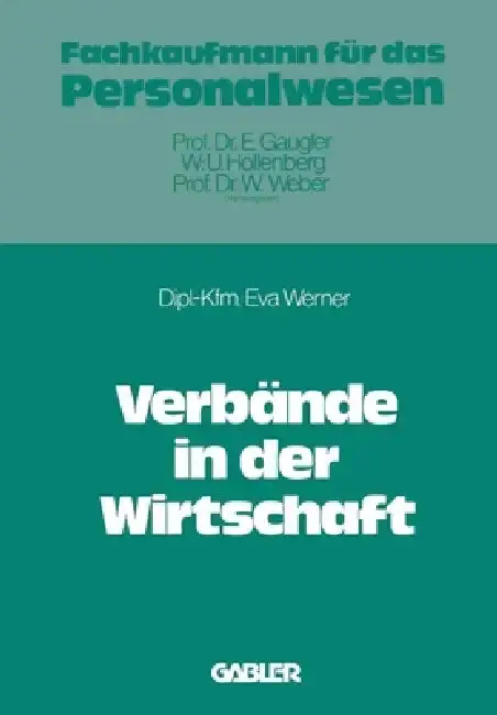 Cover of Verbände in der Wirtschaft