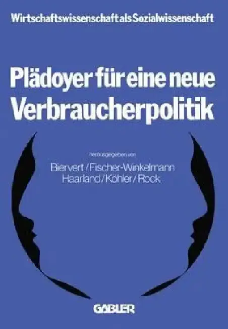 Cover of Plädoyer Für Eine Neue Verbraucherpolitik