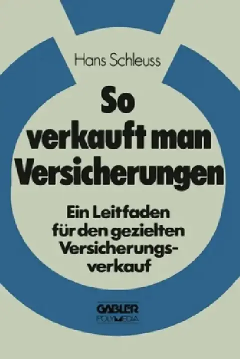 Cover of So verkauft man Versicherungen