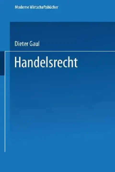 Cover of Handelsrecht