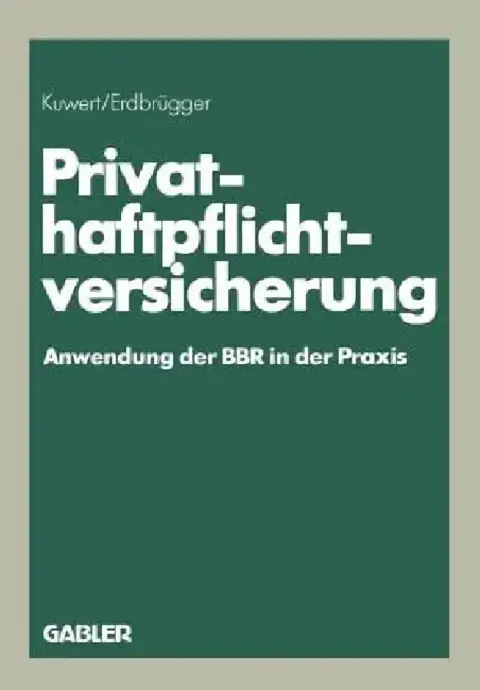 Cover of Privat-Haftpflichtversicherung