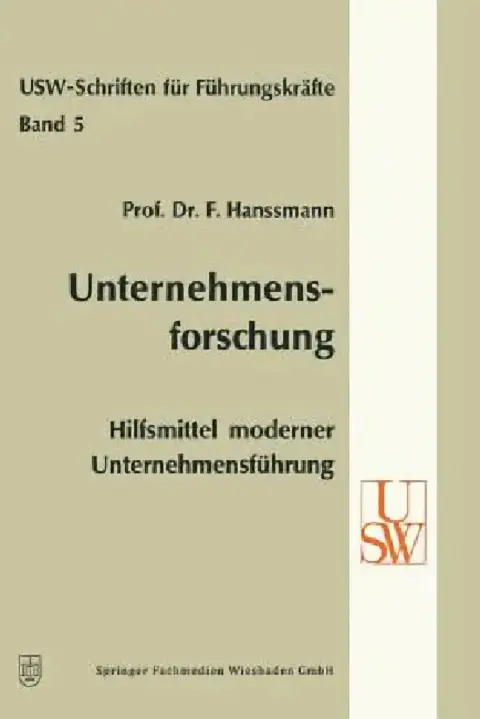 Cover of Unternehmensforschung