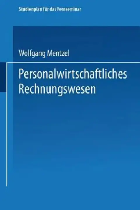Cover of Personalwirtschaftliches Rechnungswesen