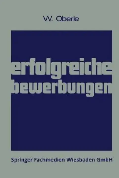 Cover of Erfolgreiche Bewerbungen