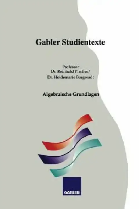 Cover of Algebraische Grundlagen