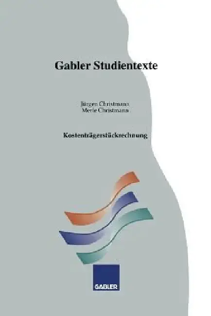 Cover of Kostenträgerstückrechnung