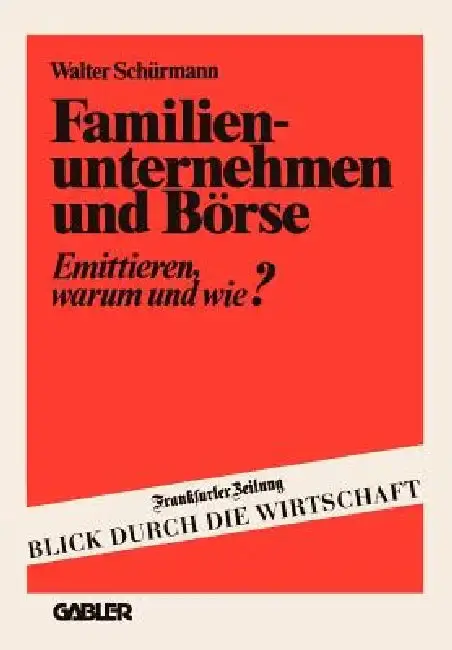 Cover of Familienunternehmen Und Börse