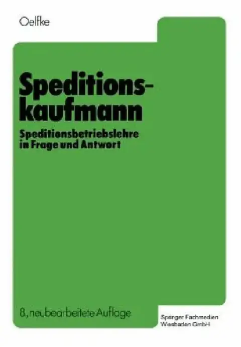 Cover of Speditionskaufmann