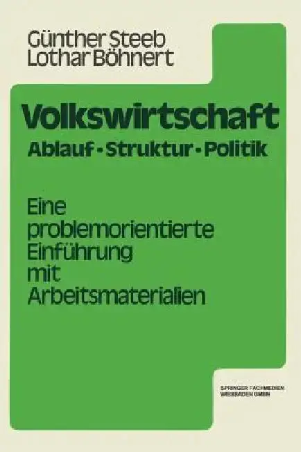 Cover of Volkswirtschaft