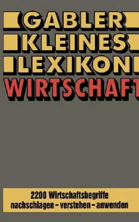 Cover of Gabler Kleines Lexikon Wirtschaft