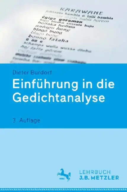 Cover of Einführung in Die Gedichtanalyse