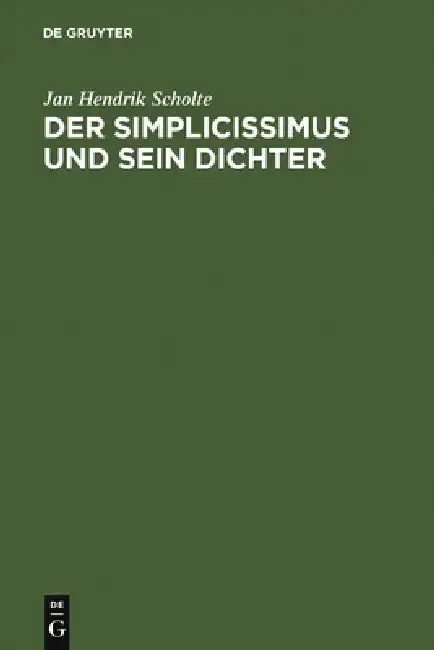 Cover of Der Simplicissimus und sein Dichter
