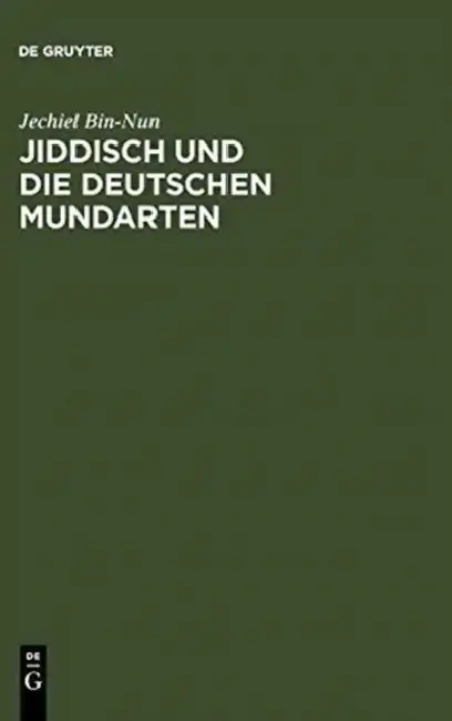 Cover of Jiddisch Und Die Deutschen Mundarten