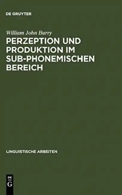 Cover of Perzeption und Produktion im sub-phonemischen Bereich