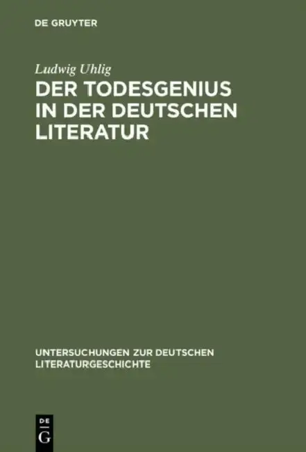 Cover of Der Todesgenius in der deutschen Literatur