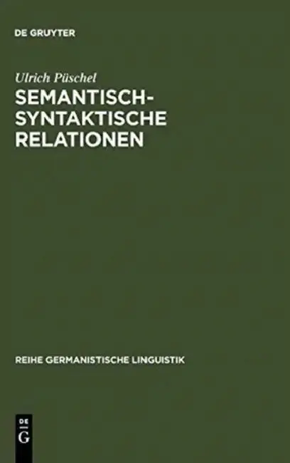 Cover of Semantisch-syntaktische Relationen
