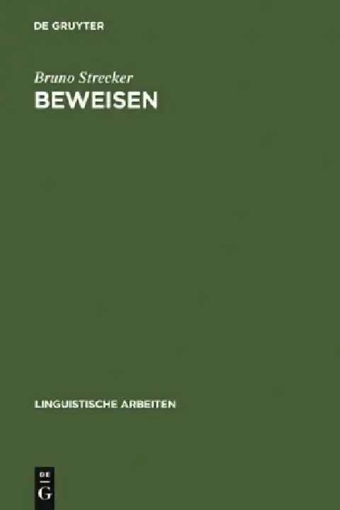 Cover of Beweisen