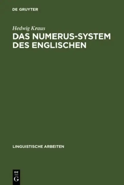 Cover of Das Numerus-System des Englischen