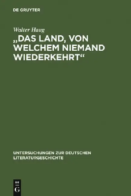 Cover of "Das Land, von welchem niemand wiederkehrt"