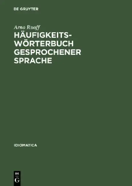 Cover of Häufigkeitswörterbuch gesprochener Sprache